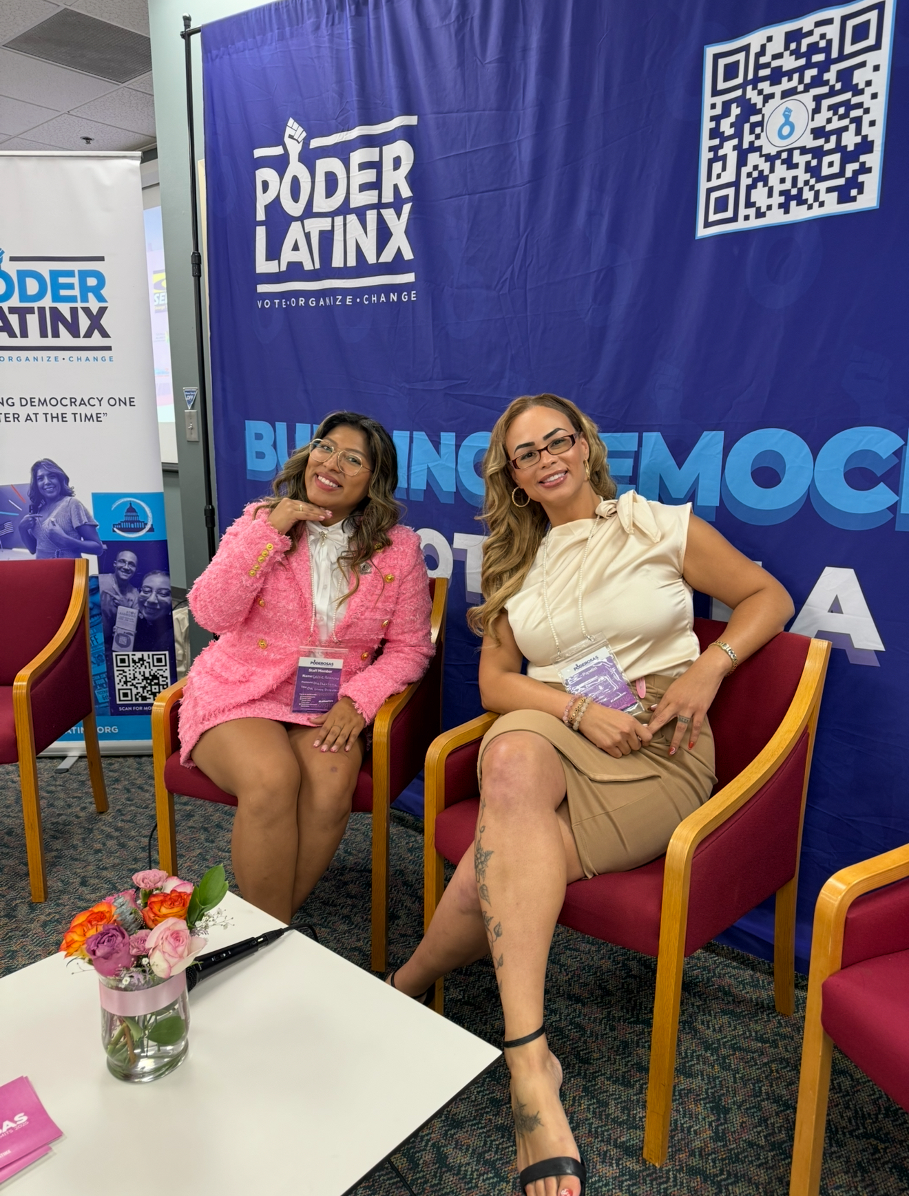 Dr. Christy Perez and Leslie Palomino at the Georgia Poderosas Summit